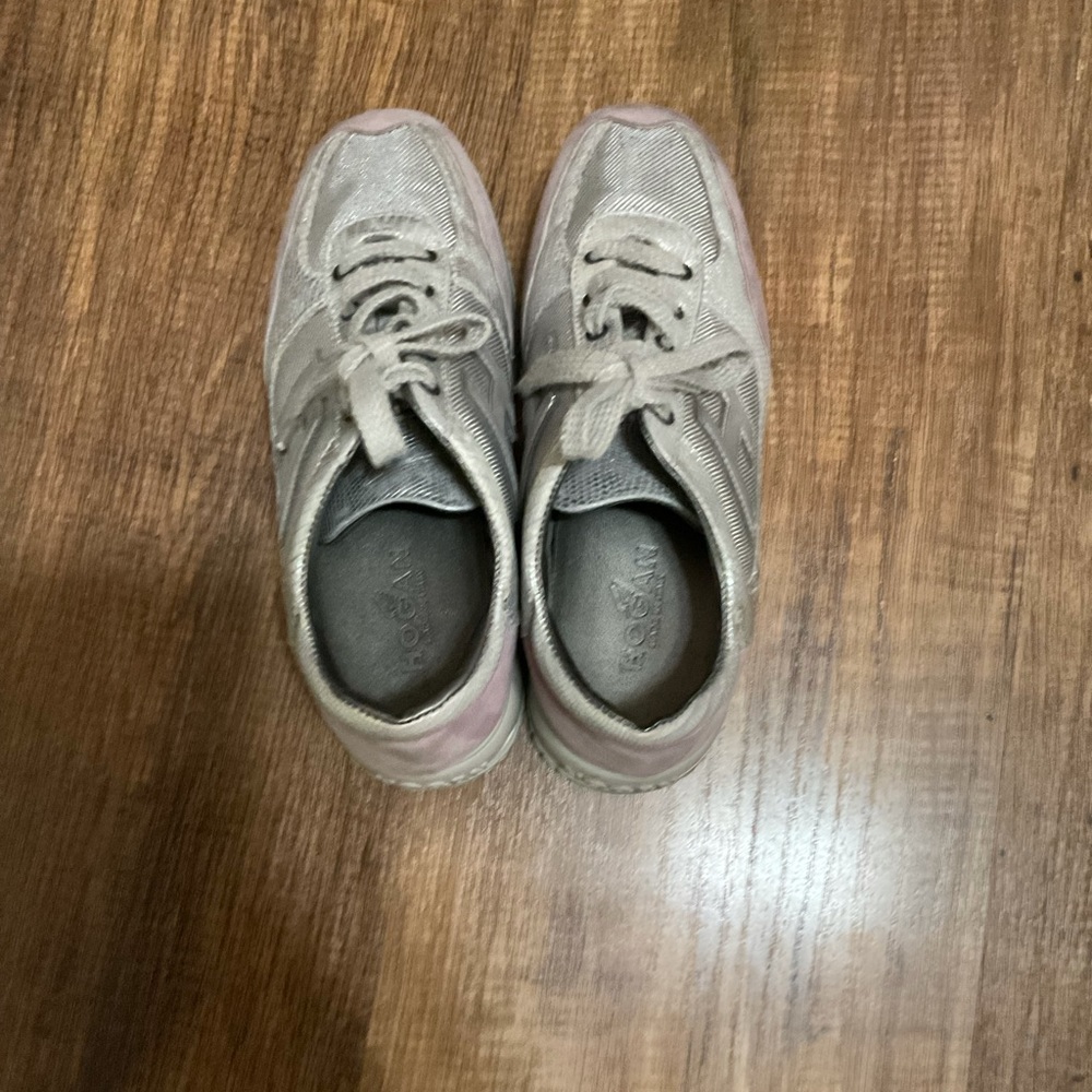 Kid’s Hogan Purple and Silver Shoes